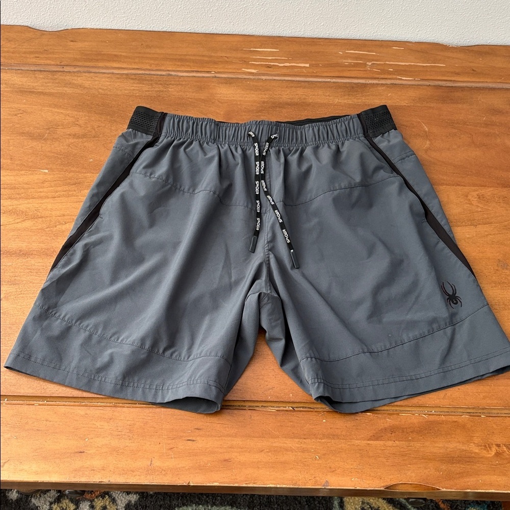 Spyder Active ProWEB Grey Athletic Shorts Size XL